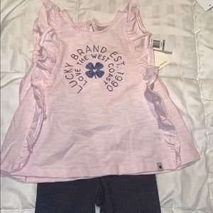 Lucky brand two piece toddler leggings set
